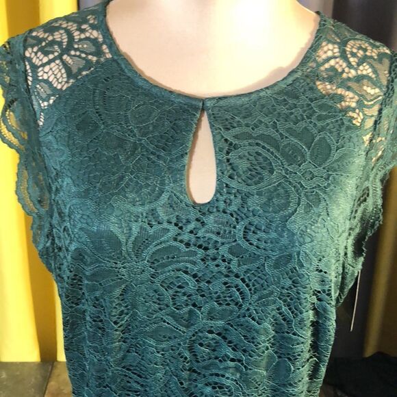 Dressy Star formal dark green bridesmaid/prom dress size large - Picture 3 of 9